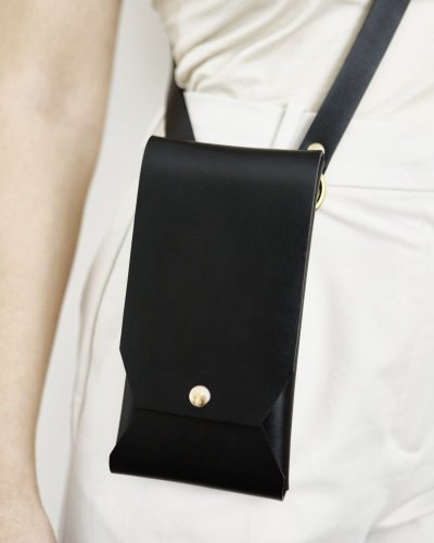 Pouches | Black With Gold Hardware - Variant: Small Pouch